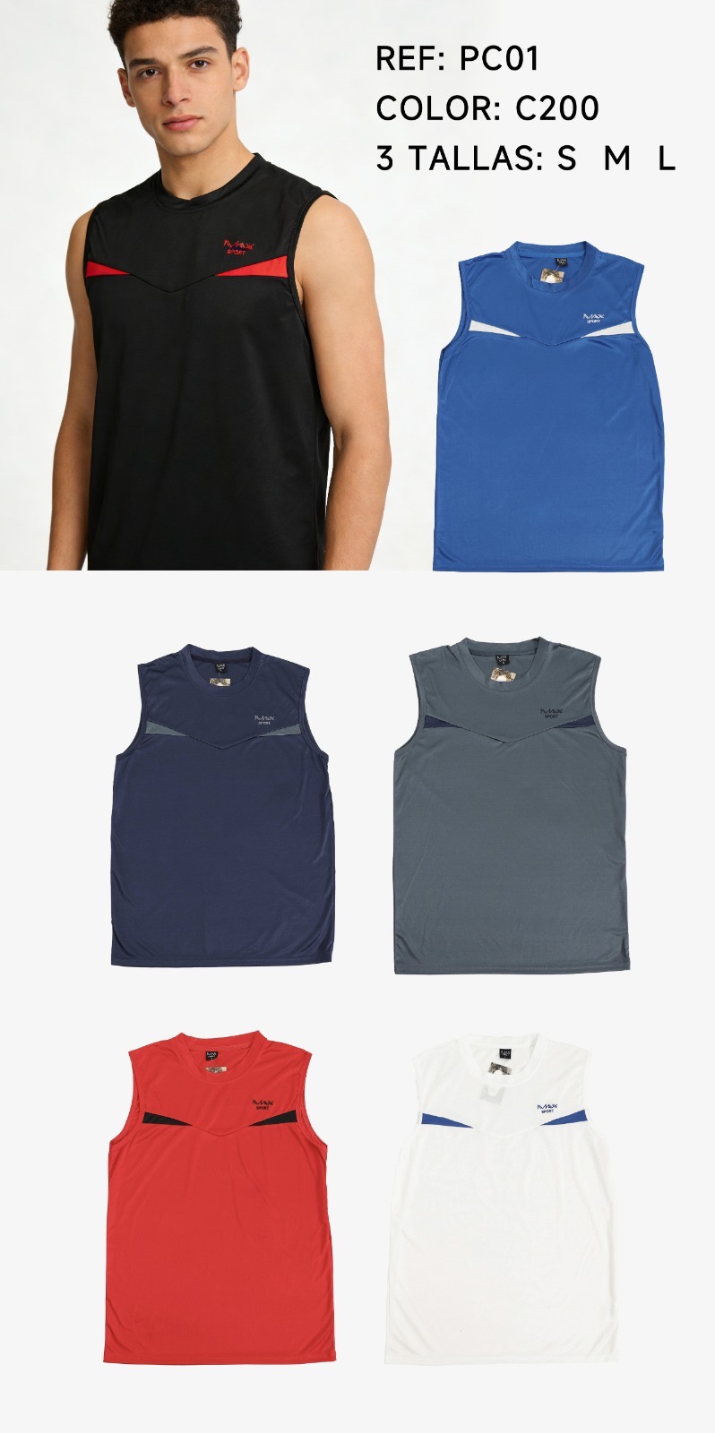 CAMISETA HOMBRE SIN MANGA