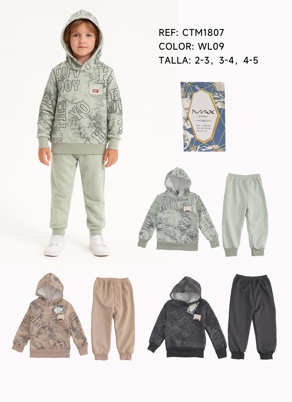 CONJUNTO SUDADERA BUSO NIÑO