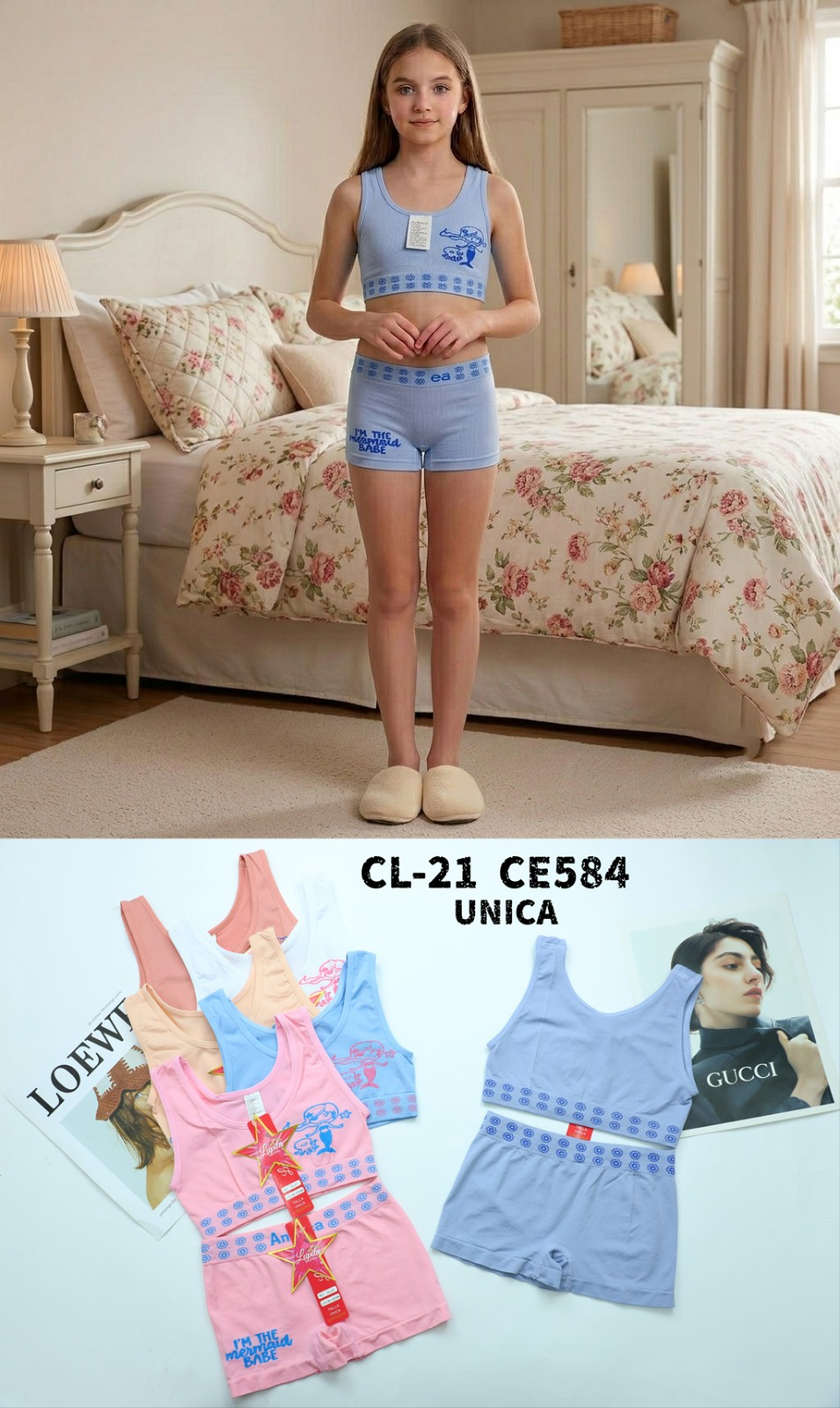CONJUNTO TOP Y CACHETERO NIÑA