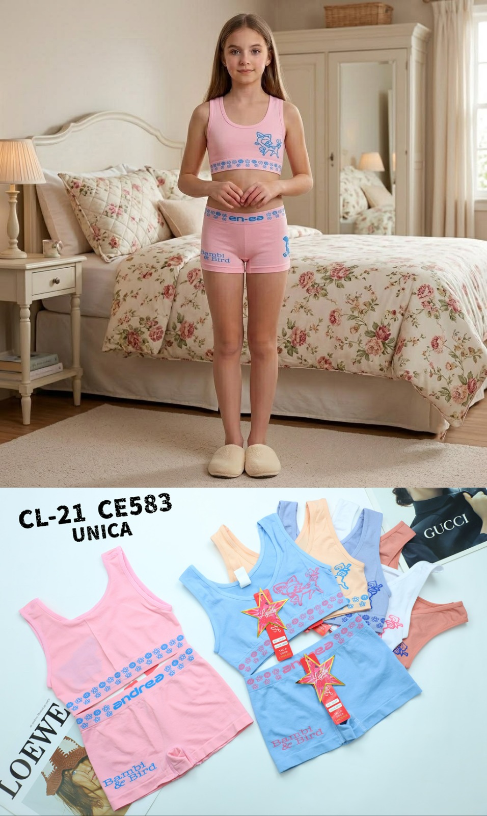 CONJUNTO TOP Y CACHETERO NIÑA