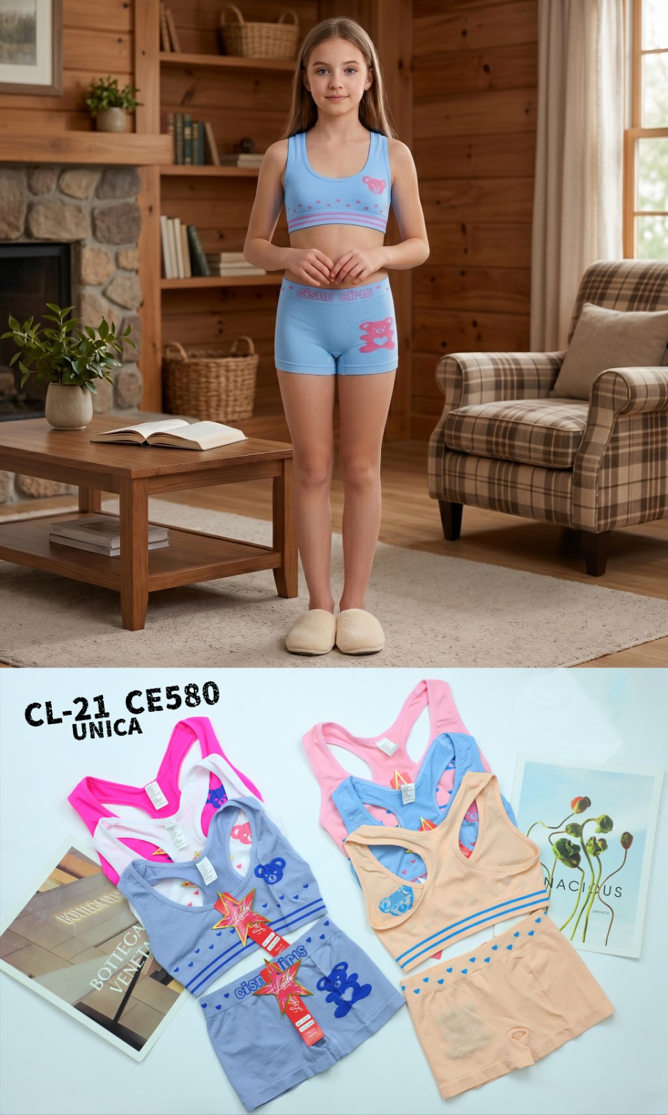 CONJUNTO TOP Y CACHETERO NIÑA