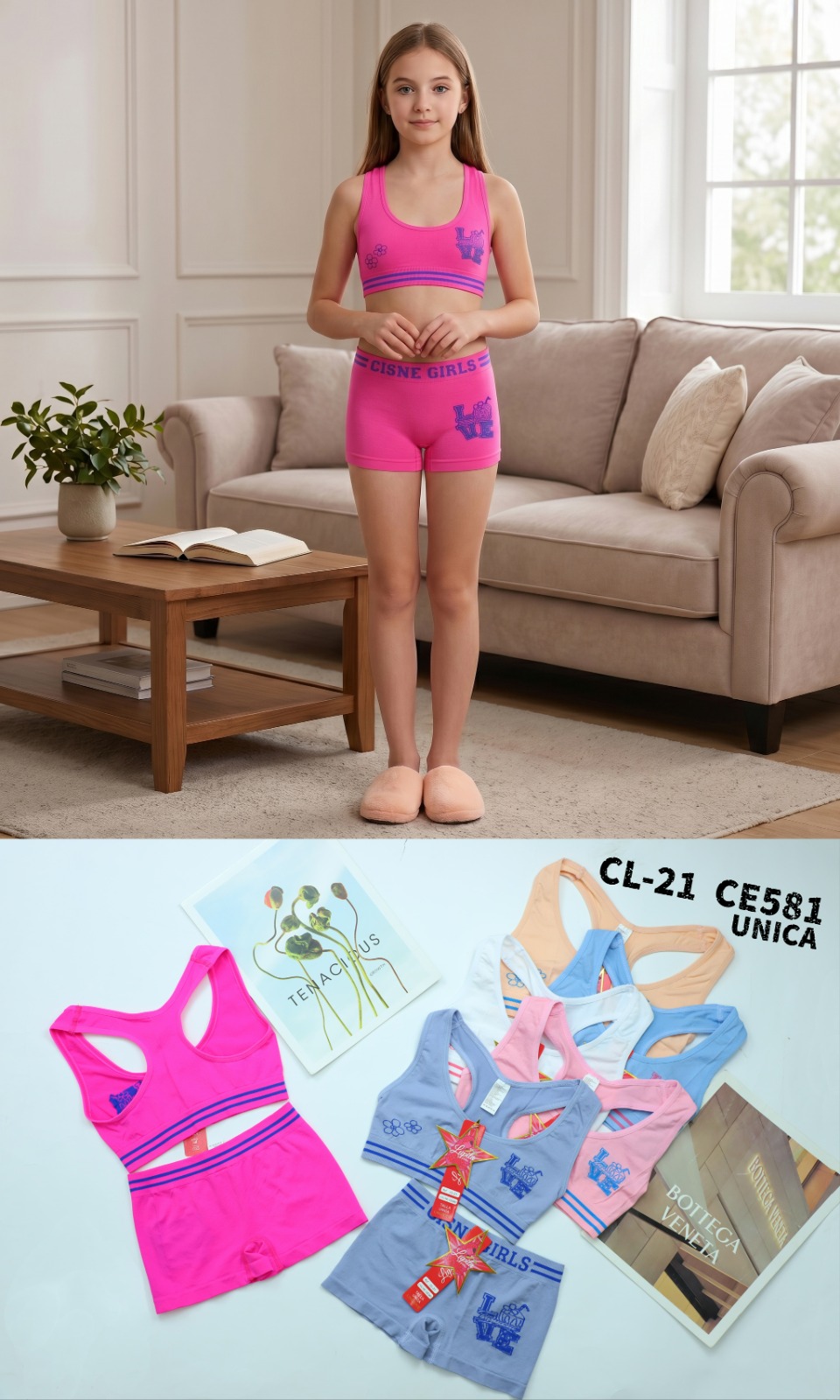 CONJUNTO TOP Y CACHETERO NIÑA